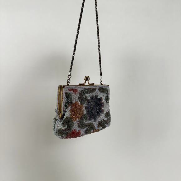 Vintage Micro Beaded Bag Clutch Styled By Laura U.S.A - Picture 9 of 12